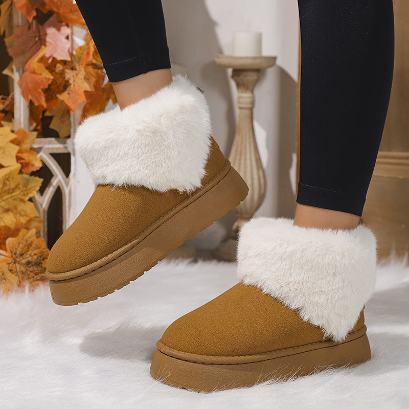 Bottes d'hiver en peluche