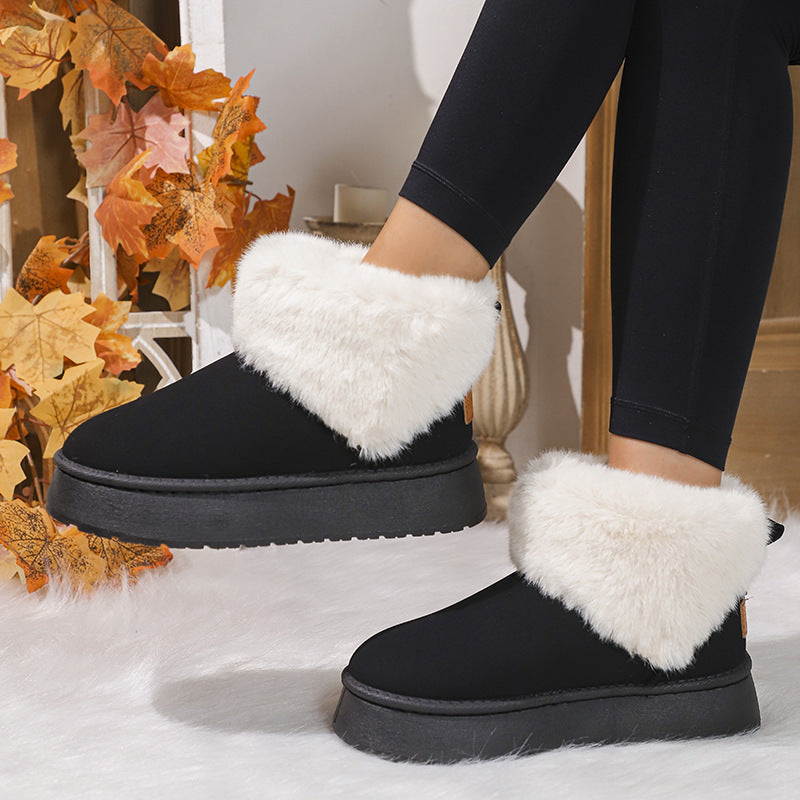 Bottes d'hiver en peluche